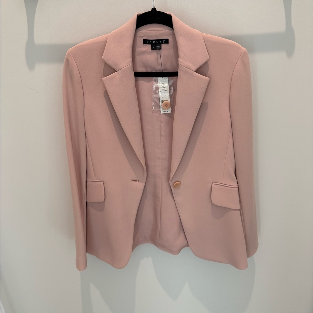 Theory Women's Blush Pink Blazer